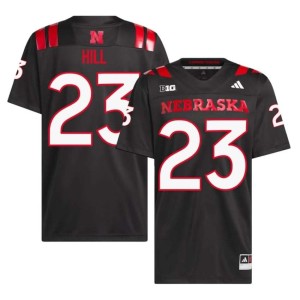 Cornhuskers #23 NCAA Blye Hill Mens College Football Black Jersey 194137-705
