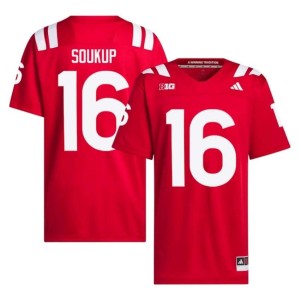 Huskers Bode Soukup Men College Football #16 High School Scarlet Jerseys 343406-311