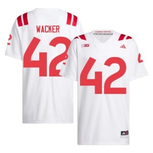 Nebraska Huskers #42 White Men's 2026 College Football Derek Wacker Jerseys 971589-772