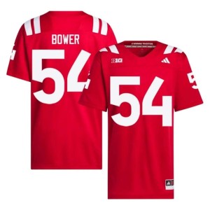 University of Nebraska College Football Scarlet Stitched Men's Jacob Bower #54 Jersey 779712-604