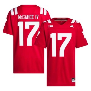 Nebraska Cornhuskers College Football Men Official #17 Scarlet Willis McGahee IV Jerseys 728389-107