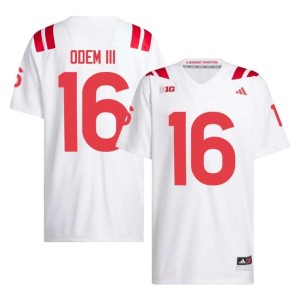 NU Cornhuskers #16 White Men 2026-27 Danny Odem III College Football Jerseys 961705-169