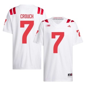 NU Huskers Men Eric Crouch NCAA White College Football #7 Jerseys 821732-593