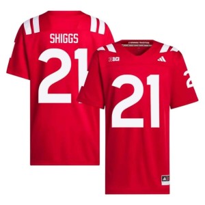 NU Cornhuskers #21 College Football Jasin Shiggs NCAA Scarlet Men's Jerseys 572300-270