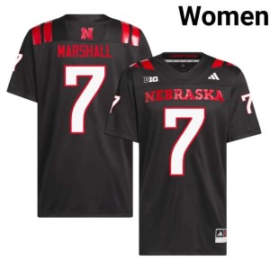 NU Women's #7 University College Football Black Andrew Marshall Jersey 825475-889