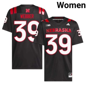 Nebraska Womens #39 2026-27 Bryson Webber College Football Black Jersey 343001-133