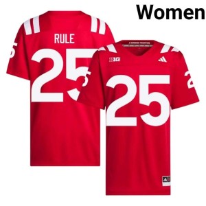 Nebraska College Football Jamal Rule University Women #25 Scarlet Jersey 797745-904
