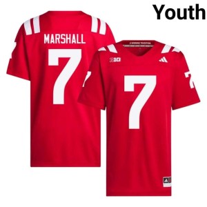 Big Red College Football Replica Scarlet #7 Youth Andrew Marshall Jerseys 753111-121