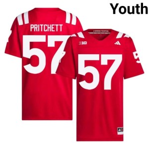 The Big Red Youth #57 Scarlet Elijah Pritchett College Football Limited Jersey 685407-678