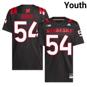NU Jacob Bower College Football Black Replica Youth #54 Jerseys 196944-266