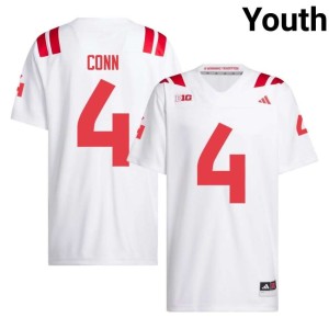 NU Cornhuskers #4 Jamir Conn White College Football Youth 2026-27 Jersey 820159-750